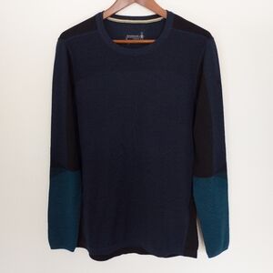 Smartwool Intraknit Thermal Merino Base Layer Colorblock Crew Size Medium